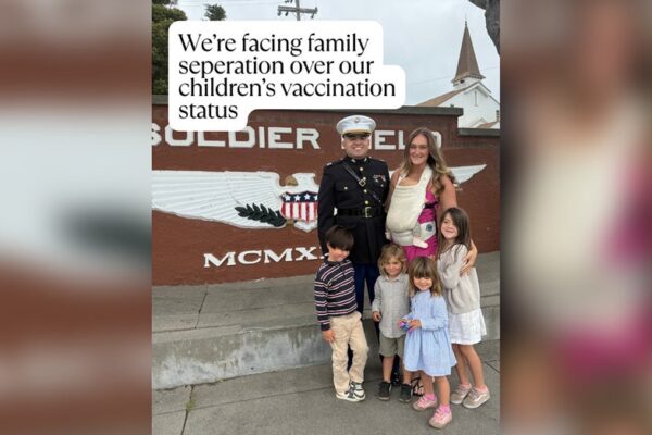Military spouse and mom of 5 fights back as vaccine dispute blocks family’s permanent change of station